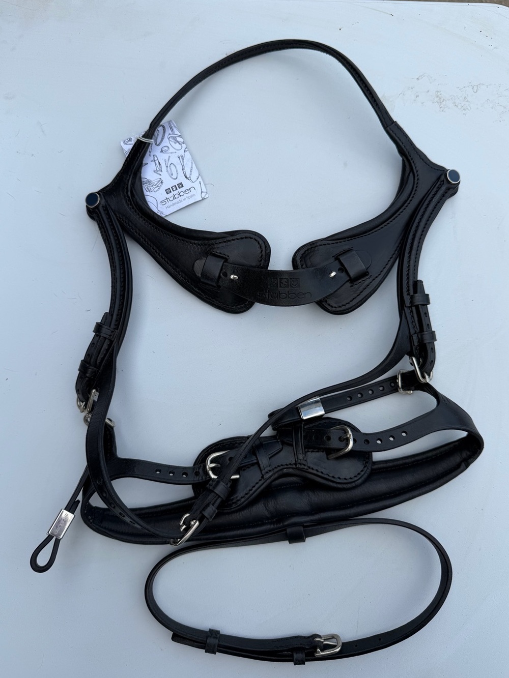 NWT Stübben Freedom II Slide & Lock Anatomical Bridle WB/Full Black